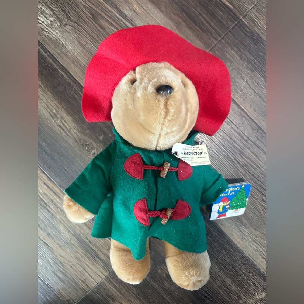 Paddington Bear plush SEARS 1996 Holiday book Vintage